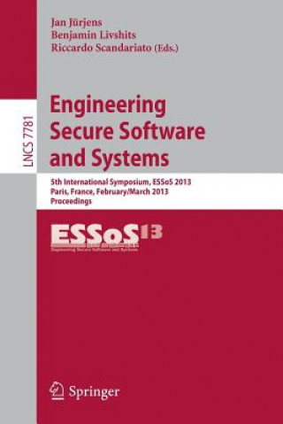 Książka Engineering Secure Software and Systems Jan Jürjens