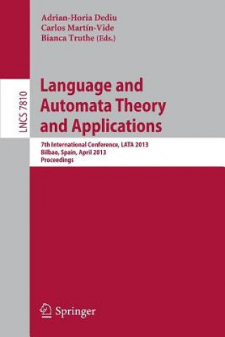 Knjiga Language and Automata Theory and Applications Adrian-Horia Dediu