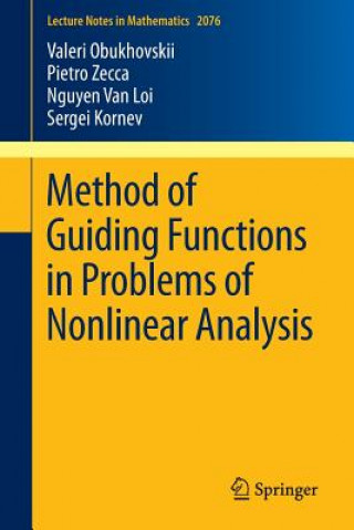 Könyv Method of Guiding Functions in Problems of Nonlinear Analysis Sergei Kornev