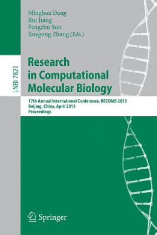 Kniha Research in Computational Molecular Biology Minghua Deng