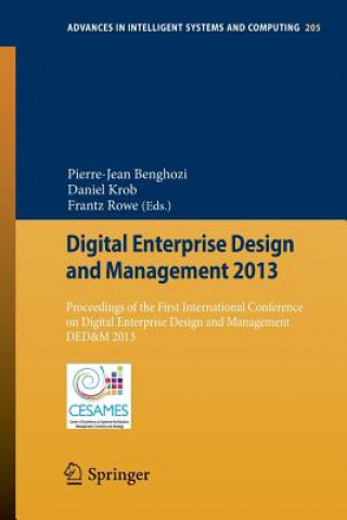 Kniha Digital Enterprise Design and Management 2013 Pierre-Jean Benghozi