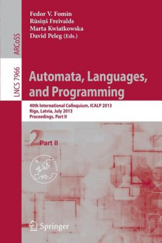 Książka Automata, Languages, and Programming Fedor V. Fomin