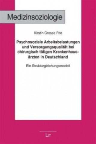 Könyv Psychosoziale Arbeitsbelastungen und Versorgungsqualität bei chirurgisch tätigen Krankenhausärzten in Deutschland Kirstin Grosse Frie