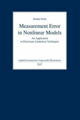 Knjiga Measurement Error in Nonlinear Models Sandra Nolte