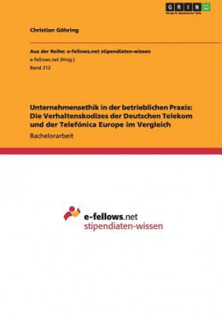 Kniha Unternehmensethik in der betrieblichen Praxis Christian Göhring