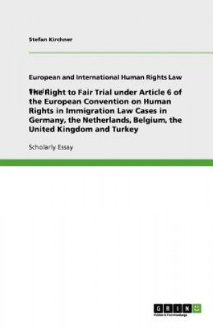 Könyv Right to Fair Trial under Article 6 of the European Convention on Human Rights in Immigration Law Cases in Germany, the Netherlands, Belgium, the Unit Stefan Kirchner