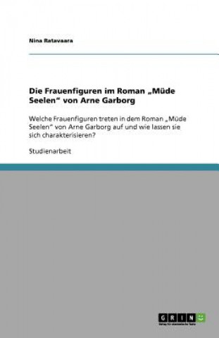 Carte Frauenfiguren im Roman "Mude Seelen von Arne Garborg Nina Ratavaara