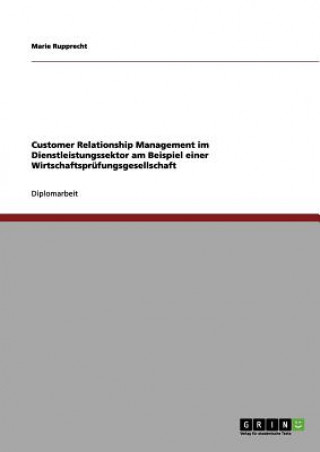 Kniha Customer Relationship Management im Dienstleistungssektor bei einer Wirtschaftsprufungsgesellschaft Marie Rupprecht