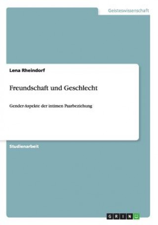 Buch Freundschaft und Geschlecht Lena Rheindorf