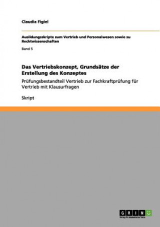 Kniha Vertriebskonzept, Grundsatze der Erstellung des Konzeptes Claudia Figiel