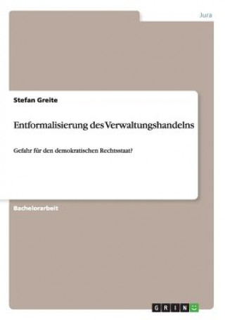 Kniha Entformalisierung des Verwaltungshandelns Stefan Greite