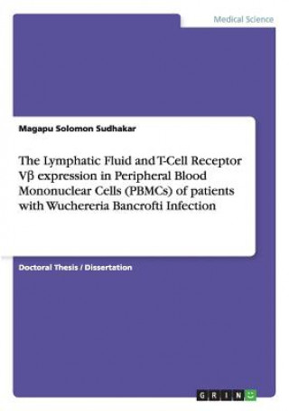 Könyv Lymphatic Fluid and T-Cell Receptor V&#946; expression in Peripheral Blood Mononuclear Cells (PBMCs) of patients with Wuchereria Bancrofti Infection Magapu Solomon Sudhakar