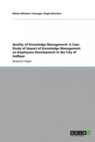 Carte Quality of Knowledge Management Meeta Nihalani