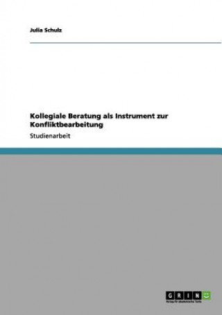 Book Kollegiale Beratung als Instrument zur Konfliktbearbeitung Julia Schulz