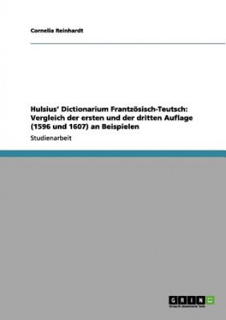 Carte Hulsius' Dictionarium Frantzoesisch-Teutsch Cornelia Reinhardt