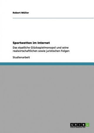 Kniha Sportwetten im Internet Robert Müller