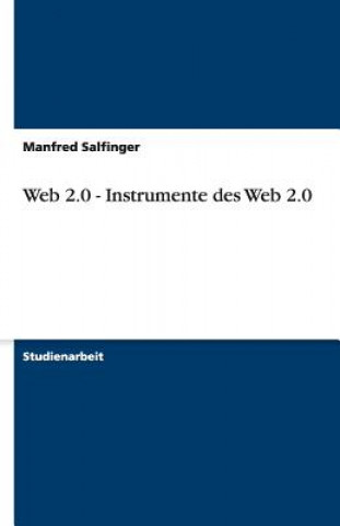 Buch Web 2.0 - Instrumente des Web 2.0 Manfred Salfinger