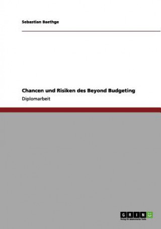 Kniha Chancen und Risiken des Beyond Budgeting Sebastian Baethge