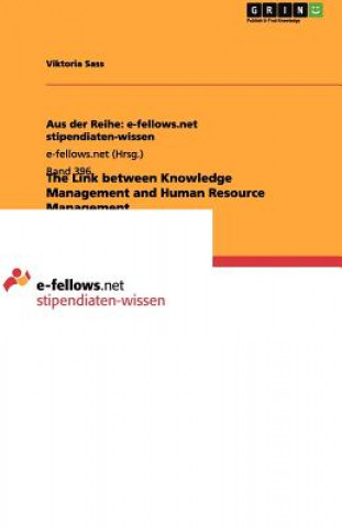 Kniha Link between Knowledge Management and Human Resource Management Viktoria Sass