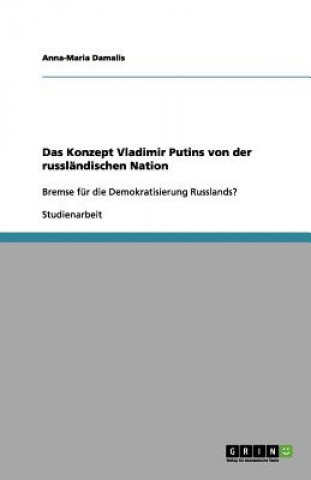 Kniha Das Konzept Vladimir Putins von der russlandischen Nation Anna-Maria Damalis