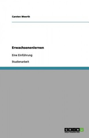 Kniha Erwachsenenlernen Carsten Weerth
