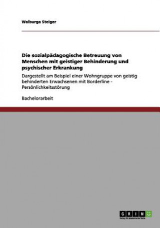 Libro sozialpadagogische Betreuung von Menschen mit geistiger Behinderung und psychischer Erkrankung Walburga Steiger