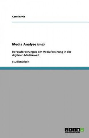 Kniha Media Analyse (ma) Carolin Vix