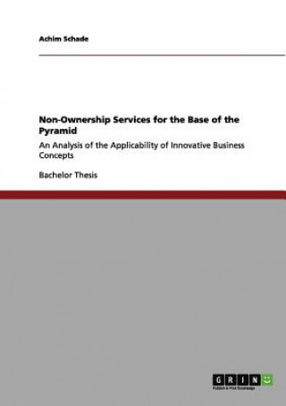 Carte Non-Ownership Services for the Base of the Pyramid Achim Schade
