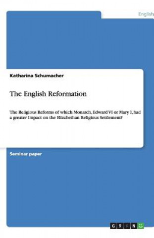 Könyv English Reformation Katharina Schumacher