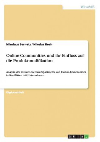 Książka Online-Communities und ihr Einfluss auf die Produktmodifikation Nikolaus Sernetz