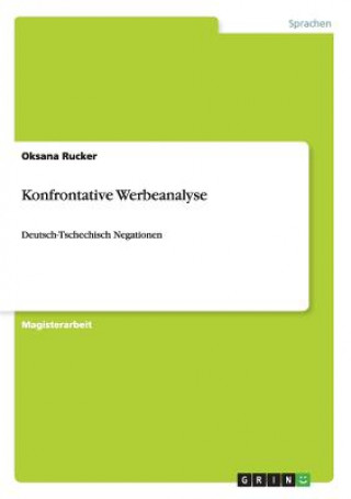 Книга Konfrontative Werbeanalyse Oksana Rucker