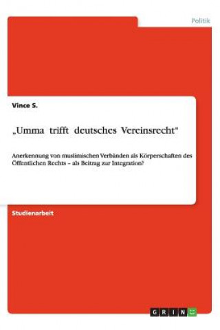 Kniha "Umma trifft deutsches Vereinsrecht Vincent Scheller