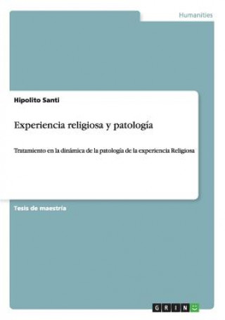 Carte Experiencia religiosa y patologia Hipolito Santi
