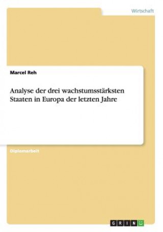Kniha Analyse der drei wachstumsstarksten Staaten in Europa der letzten Jahre Marcel Reh