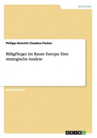 Carte Billigflieger im Raum Europa Philipp H. Cl. Fischer