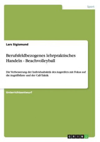 Kniha Berufsfeldbezogenes lehrpraktisches Handeln - Beachvolleyball Lars Sigismund