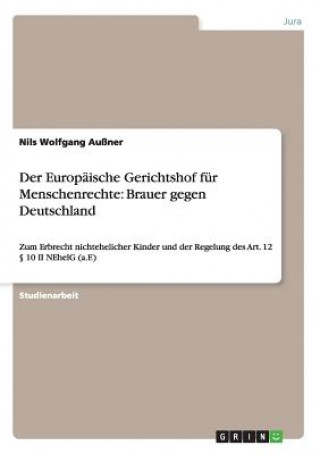 Könyv Europaische Gerichtshof fur Menschenrechte Nils Wolfgang Außner