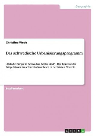 Knjiga schwedische Urbanisierungsprogramm Christine Wede