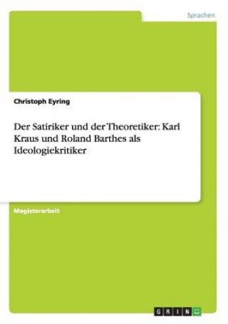 Livre Satiriker und der Theoretiker Christoph Eyring