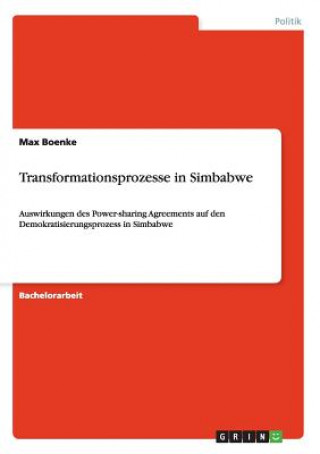 Kniha Transformationsprozesse in Simbabwe Max Boenke