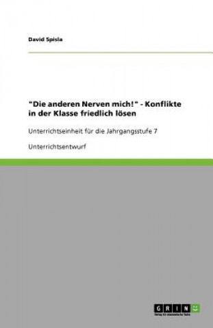 Kniha Anderen Nerven Mich! - Konflikte in Der Klasse Friedlich L sen David Spisla