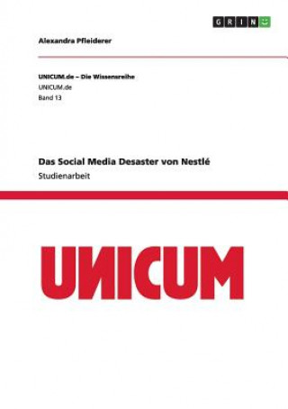 Libro Social Media Desaster von Nestle Alexandra Pfleiderer