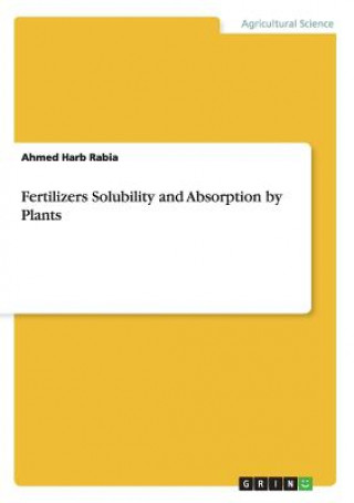 Carte Fertilizers Solubility and Absorption by Plants Ahmed Harb Rabia