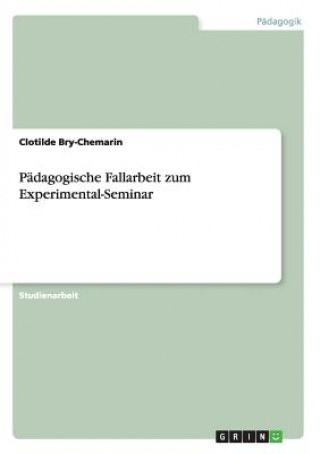 Könyv Padagogische Fallarbeit zum Experimental-Seminar Clotilde Bry-Chemarin