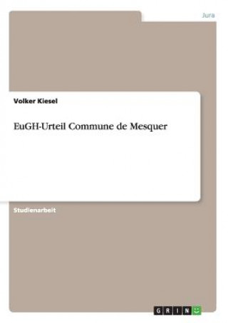 Könyv EuGH-Urteil Commune de Mesquer Volker Kiesel