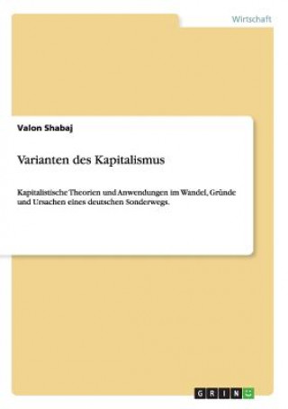 Книга Varianten des Kapitalismus Valon Shabaj