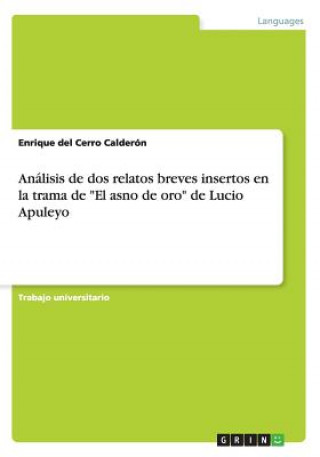 Könyv Análisis de dos relatos breves insertos en la trama de "El asno de oro" de Lucio Apuleyo Enrique del Cerro Calderón