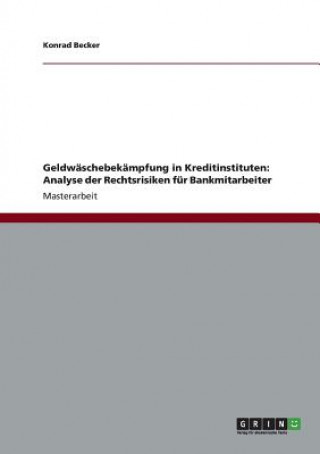 Book Geldwaschebekampfung in Kreditinstituten Konrad Becker