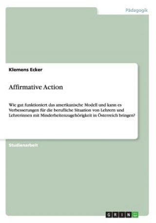 Kniha Affirmative Action Klemens Ecker