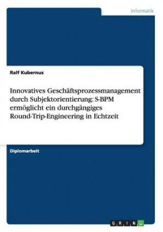 Carte Innovatives Geschaftsprozessmanagement durch Subjektorientierung Ralf Kubernus